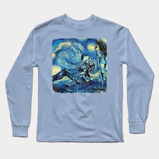 Mom And Son Van Gogh Style Long Sleeve T-Shirt